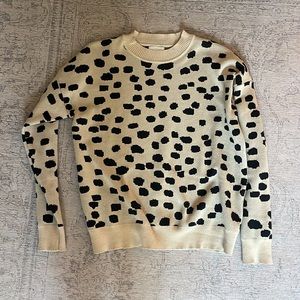Tan and Black spotted sweater